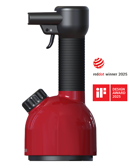 LAURASTAR加圧式除菌脱臭スチーマーIGGI  IGGIREDJP　レッド 加圧式除菌脱臭スチーマー IGGI レッド RED [ハンガーショット